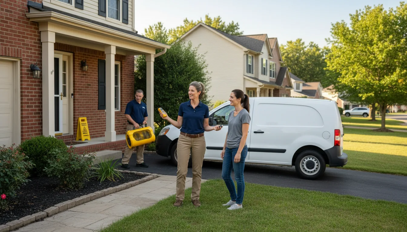Residential water damage restoration in Grosse Ile, MI